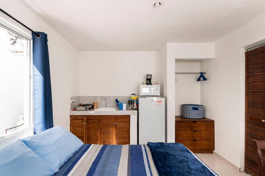 Micro Studio Perfect For Backpackers, Couples, 3 Min Drive To Playa El Nino Канкун Екстер'єр фото
